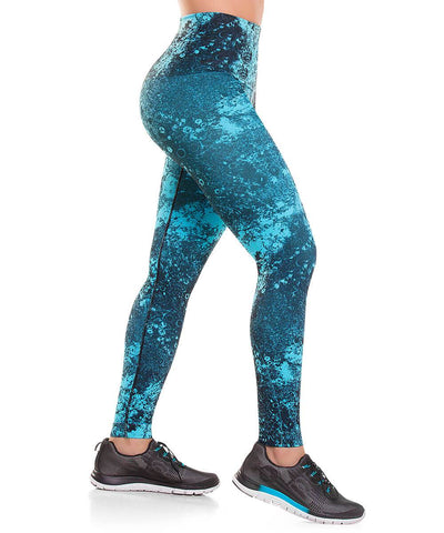 927 - Ultra Compression and Abdomen Control Fit Legging Stained Blue